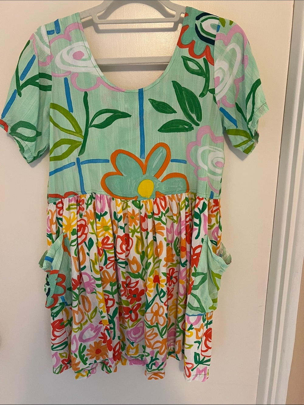 Jams World Floral Hawaiian Multicolor Dress Small